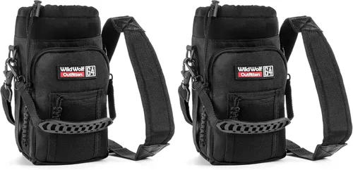 Vista 4 de Wild Wolf Outfitters El mejor soporte para botellas, número 1, para botellas de 1.89 litros. Lleva, protege y aísla tu cantimplora con este porta