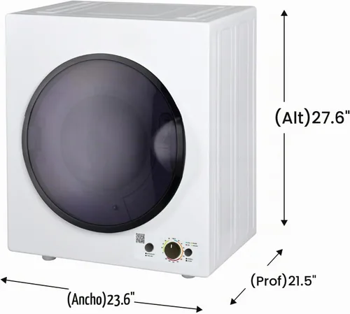 Vista 8 de Equator Secador compacto con sensor ventilado 3.5cf/13lbs 110V CONTROL INFERIOR BLANCO