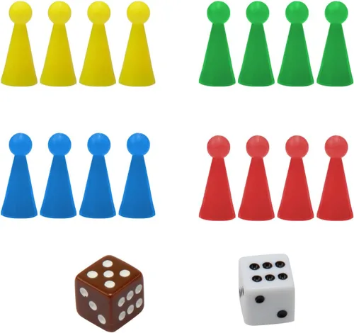 Vista 3 de Amerous Juego de Ludo Go Board plegable de viaje magnético de 10