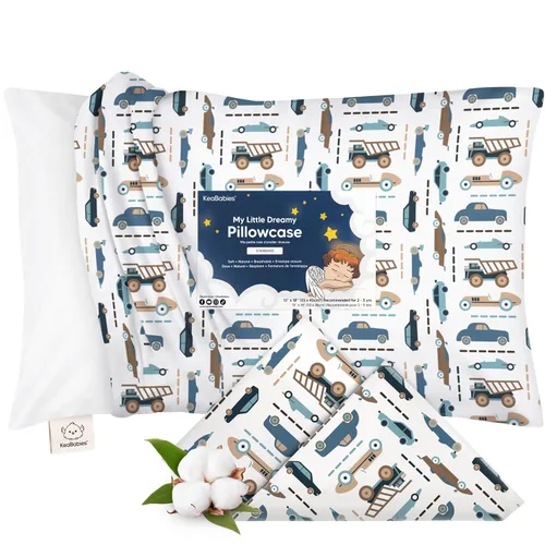Vista 16 de KeaBabies Funda de almohada para niños pequeños de 13 x 18 pulgadas, funda de almohada de algodón orgánico para niños, niñas, funda de algodón suave