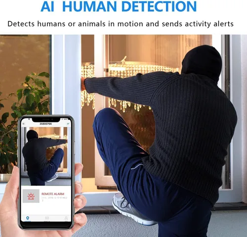 Vista 5 de Cámara de batería Wifi más pequeña, HD1080P Cámara inalámbrica Wifi para cámara de seguridad casera, cámaras portátiles Monitor de bebé con visión