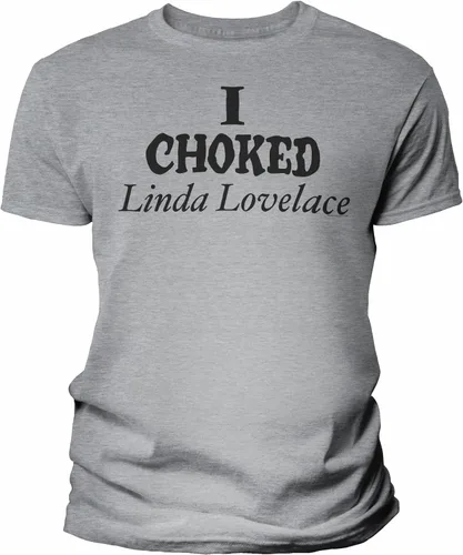 Vista 6 de Camisa vintage I Choked Linda Lovelace para hombre Negro-0001