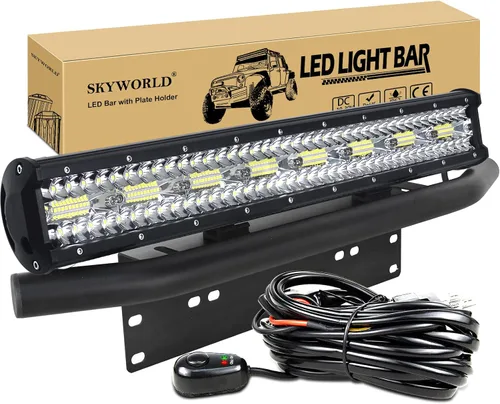 Vista 12 de SKYWORLD Kit de barra de luz LED de 20 pulgadas y 420 W con soporte