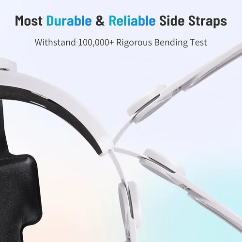Vista 5 de OUXIO Comfort Head Strap for Meta Quest 3, Adjustable Elite Head Strap Replacement for Oculus Quest 3, Pressure Free VR Headset Headstrap Accessories
