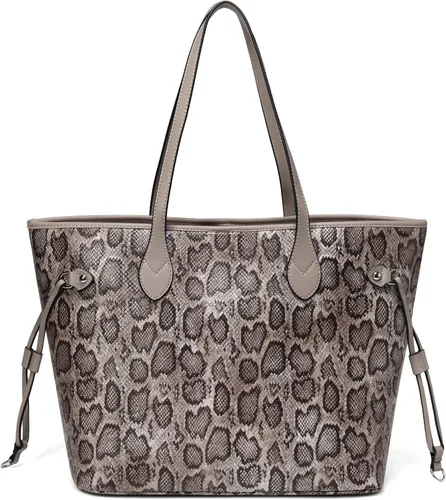 Vista 2 de Daisy Rose Bolso de viaje de hombro y embrague a juego de cuero vegano PU