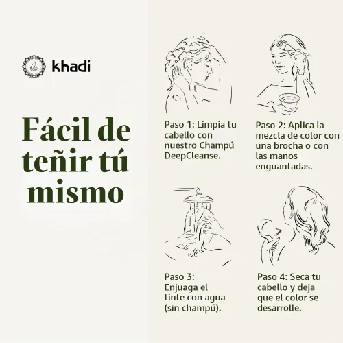 Vista 9 de Khadi - Color de cabello Henna, Amla y Jatropha 3.53 oz
