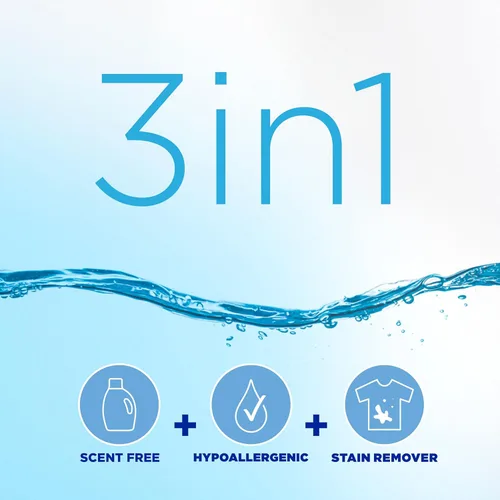 Vista 10 de Tide Free & Gentle - Detergente líquido suave para ropa, 64 cargas