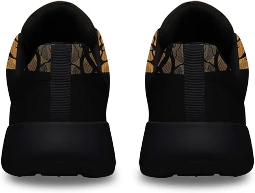 Vista 4 de Sonzj-II Divertidos zapatos de Halloween para hombres y mujeres, tenis deportivos transpirables y casuales