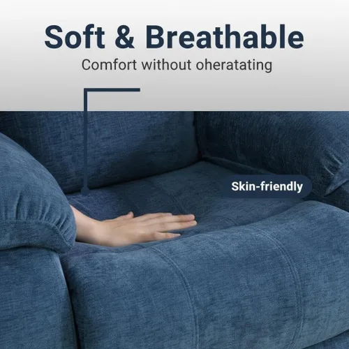 Vista 6 de Juego de sofá reclinable manual, juego de sofá reclinable de microfibra, juego de muebles modernos para sala de estar, sofá reclinable para sala