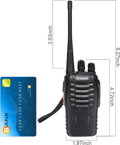Vista 6 de Walkie Talkies - Paquete de 10 radios recargables de dos vías con auricular, radio UHF de 16 canales, batería de iones de litio y cargador incluido