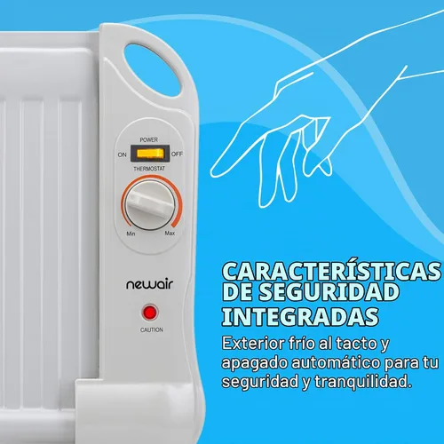 Vista 4 de Calentador portátil NewAir AH-400, blanco