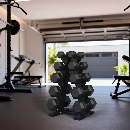 Vista 9 de Hex Dumbbell Sets with Rack, 85-560lb Dumbbell Weight Set & Storage Rack