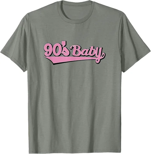 Vista 27 de 90s Baby Nostalgia Camiseta retro rosa con diseño estético, Blanco