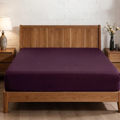 Vista 117 de Sábana bajera ajustable de lujo suave de 600 hilos, 100% algodón egipcio, sábana bajera ajustable individual con elástico alrededor, se adapta a