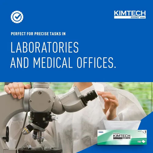 Vista 7 de Kimtech Science Kimwipes - Limpiaparabrisas desechables de 11-4/5 x 11-4/5 pulgadas 34133, paquete de 15, 2940 toallitas Caja emergente, hojas