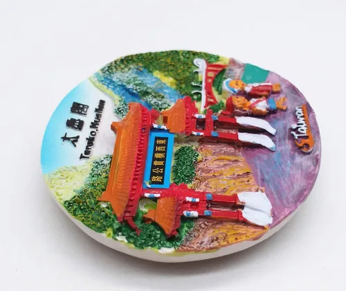 Vista 5 de Parque Nacional Taroko Hualien County Taiwán 3D imán de nevera regalo de recuerdo de viaje Decoración del hogar y cocina Etiqueta magnética imán