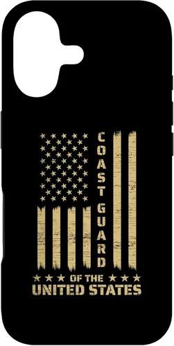 Vista 32 de Funda USCG de la Guardia Costera de Estados Unidos y la bandera estadounidense USCG para iPhone 16