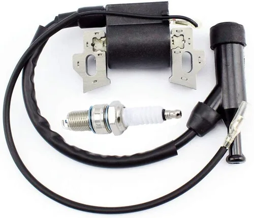 Vista 3 de Bobina de encendido para Honda GX120 GX160 GX200 generador de motor Rototiller 4589693 30500-ZE1-073 con filtro de aire de bujía por TOPEMAI