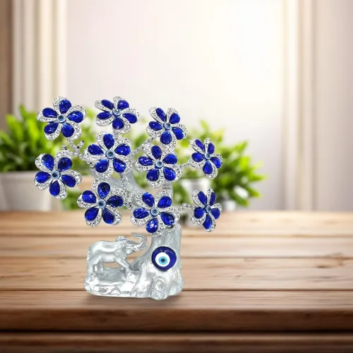 Vista 6 de Betterdecor Árbol de ojo turco azul malvado elefante de la suerte decoración del hogar -T09 (azul)