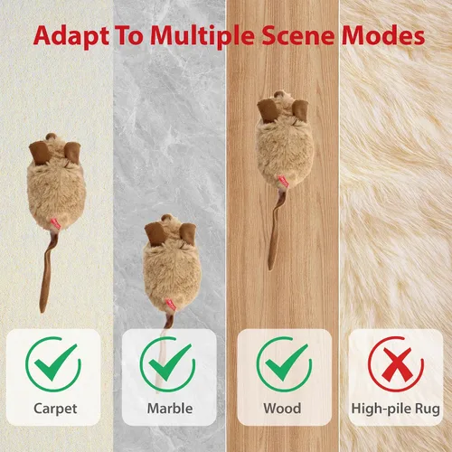 Vista 6 de PETGEEK Gigwi - Juguetes interactivos para gatos de interior, juguete en movimiento para gatos adultos aburridos de interior, juguete electrónico
