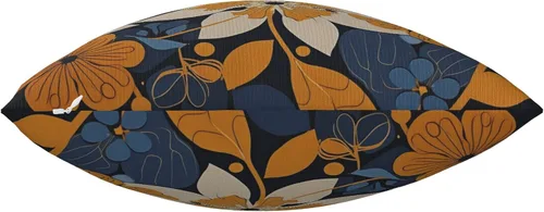 Vista 4 de Fundas de almohada de flores azul marino, fundas de cojín geométricas modernas, fundas de almohada decorativas para el hogar, fundas de almohada