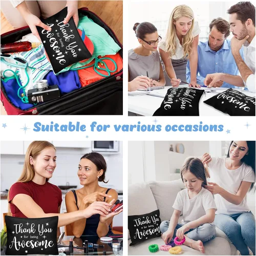 Vista 7 de Kajaia - 24 bolsas de lona inspiradoras para cosméticos a granel