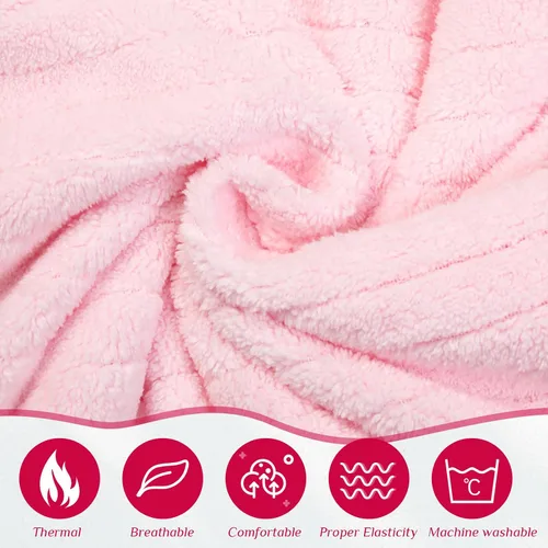 Vista 15 de Tigeen 2 toallas para mujer, bata de spa ligera a rayas con cierre ajustable, parte superior elástica, bata de baño suave para spa