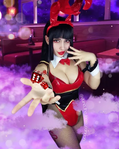Vista 6 de LTAKK Traje cosplay de conejita, disfraz de anime estilo criada