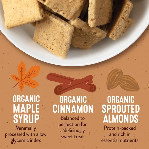 Vista 6 de Healing Home Foods Galletas Graham clásicas horneadas, sin gluten, hechas con harina de almendras, jarabe de arce orgánico y canela orgánica