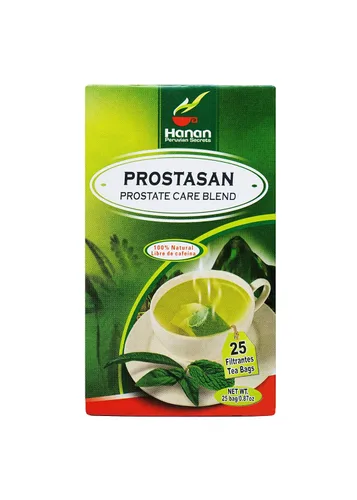 Vista 2 de Hanan Peruvian Secrets Prostasan - Té de hierbas Mezcla 100% natural para el cuidado de la próstata 25 bolsas de té Ayuda naturalmente