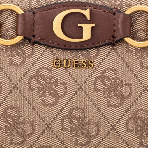 Vista 3 de GUESS Izzy Large Zip Around Wallet, Latte LogoBrown