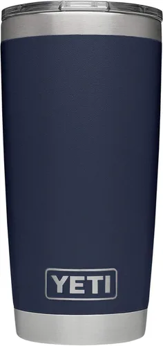 Vista 45 de YETI Rambler - Vaso de acero inoxidable con aislamiento al vacío de 20 onzas con tapa MagSlider Todo acero inoxidable