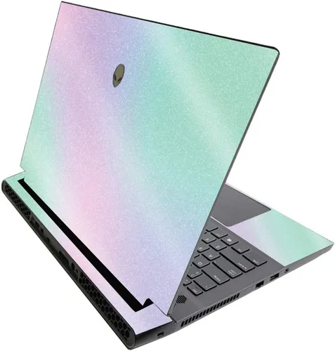 Vista 204 de MightySkins - Skin brillante con purpurina para Alienware M17 R3 (2020) y M17 R4 (2021) - Diversión de los años 90 Acabado duradero con purpurina