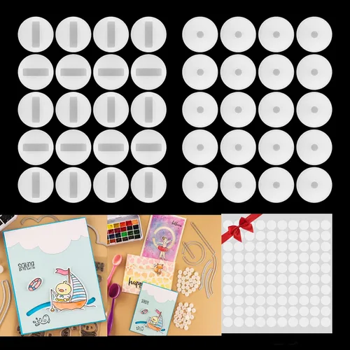 Vista 12 de BAOFALI Juego de 150 piezas de mini acción tambaleantes, resortes autoadhesivos, pequeños movers de Wobblers para hacer tarjetas, manualidades