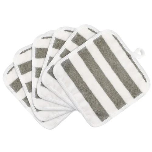 Vista 37 de SINLAND Paños faciales de microfibra de secado rápido toallita de lavado de 8 x 8 pulgadas paño de lavado facial absorbente suave paños removedores