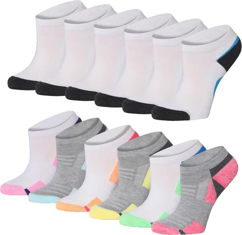 Vista 17 de Tipi Toe Women’s 12 Pack Cushioned Low Cut Socks – Breathable, Moisture-Wicking Athletic Comfort for Running & Daily Wear