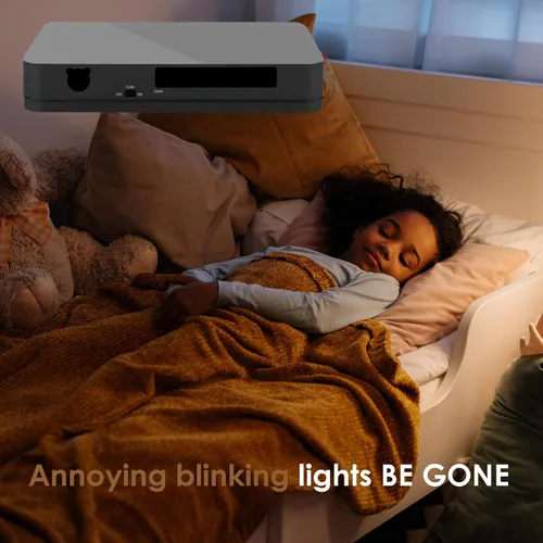 Vista 9 de Breliter Calcomanías de bloqueo de luz – 144 piezas cubiertas opacas con pinzas para atenuación de luz de electrónicos para routers, monitores