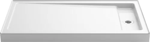 Vista 3 de Kohler K-9178-0 9178-0 RECEPTOR W/RH CTR DRN, 60X34, 4.50 x 34.00 x 60.00 pulgadas, blanco