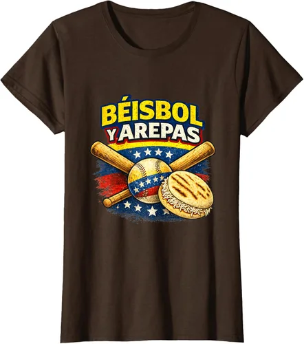Vista 18 de Camiseta Beisbol y Arepas Venezuelas Baseball Pride Team 2026
