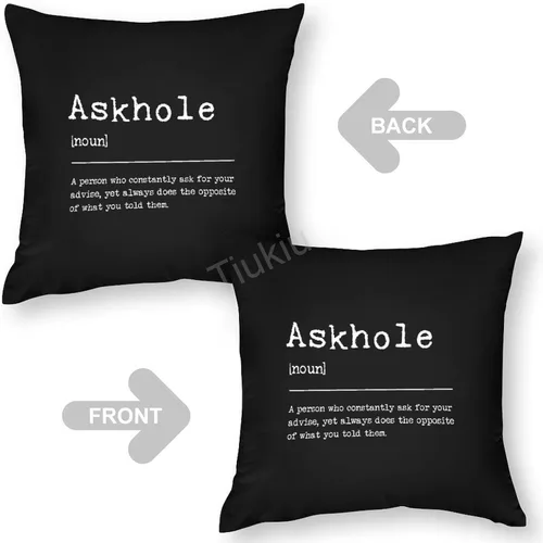 Vista 4 de AskholeThrow Fundas de almohada de 14 x 14 pulgadas, definición de agujero de Askhole, decoración cuadrada decorativa para sofá, cama y sofá