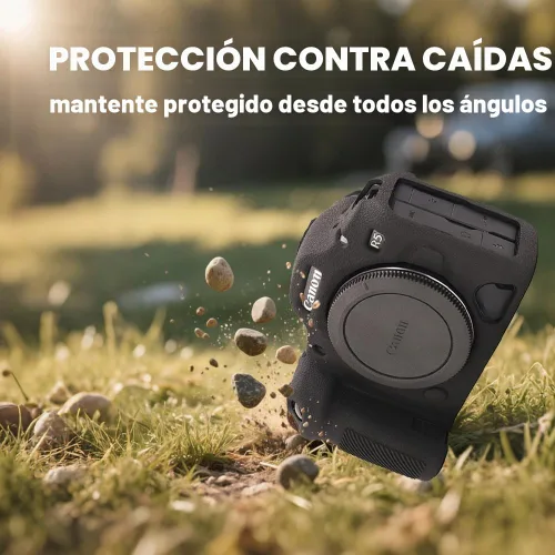 Vista 3 de Protector de pantalla para Canon EOS R5 Mark II y funda protectora de Negro