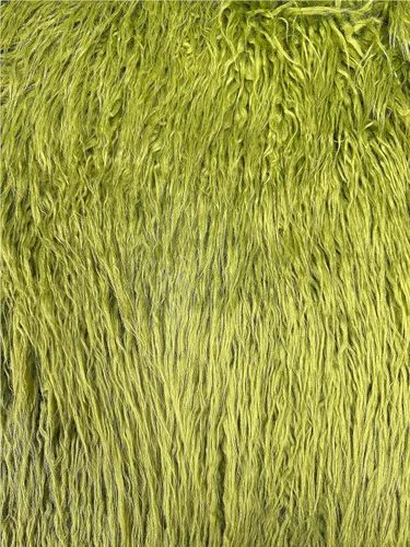 Vista 2 de Tela mongol de piel falsa/falsa vendida por The Yard (Olive Prime)