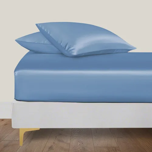 Vista 13 de LINENWALAS Sábana plana Full solamente - Sábana de cama de rayón derivado de seda de bambú, sábana premium transpirable refrescante, sábana superior
