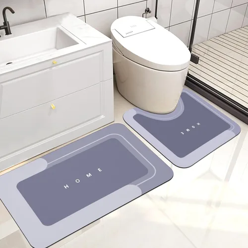 Vista 31 de Housego Tapete mágico de baño absorbente, alfombra de secado rápido, tapete mágico de baño antideslizante, alfombra de piso con respaldo de goma