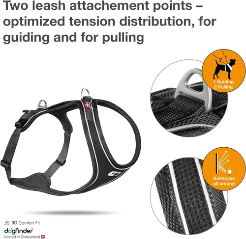 Vista 3 de Belka Comfort Arnés Negro XS