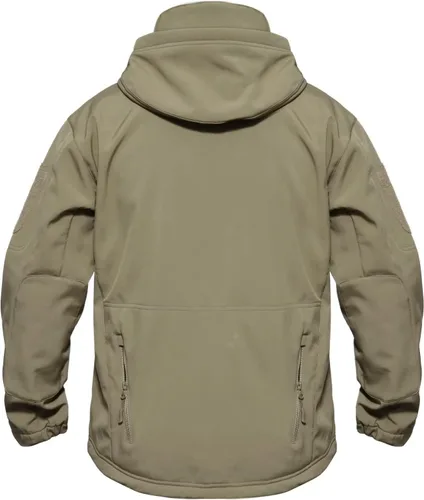 Vista 2 de MAGCOMSEN - Chaqueta táctica con capucha para hombre, impermeable, suave, abrigo de invierno
