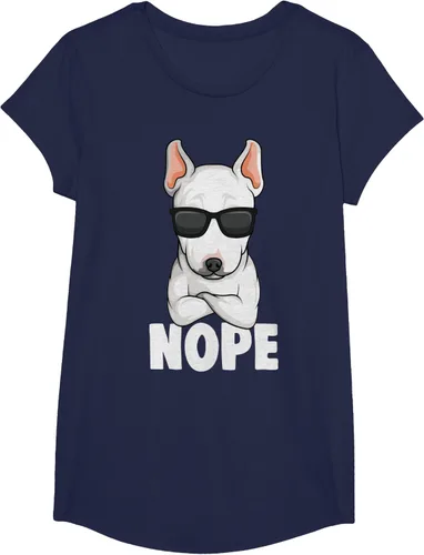 Vista 71 de Camiseta de perro Bull Terrier para niños y mujeres, Negro
