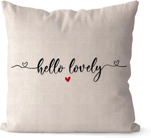 Vista 8 de Better Together - Fundas de almohada de 16 x 16 pulgadas, de lino y algodón, con citas románticas, funda de almohada, regalo del día de San Valentín