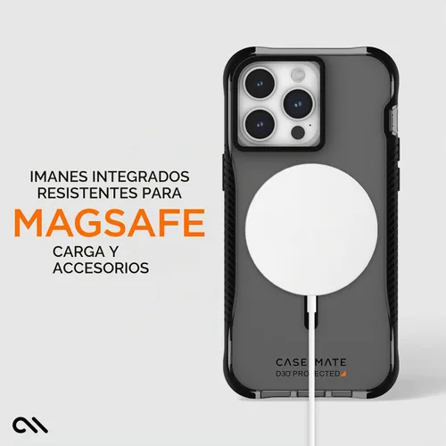 Vista 4 de Case-Mate Funda rígida para iPhone 15 Pro Max de 6.7 pulgadas, protección contra caídas D3O de 16 pies, compatible con MagSafe, funda magnética