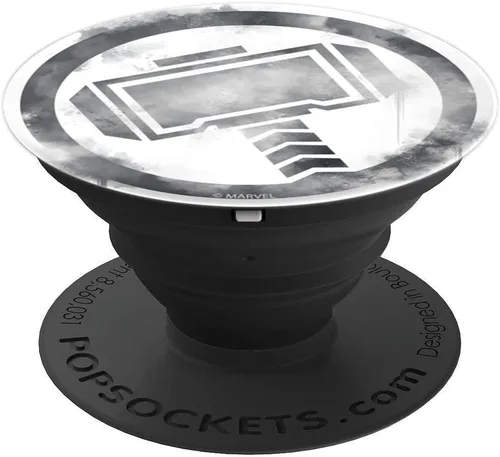 Vista 4 de Marvel Avengers Endgame Thor - Pintura en aerosol con logotipo PopSockets PopGrip: agarre intercambiable para teléfonos y tabletas